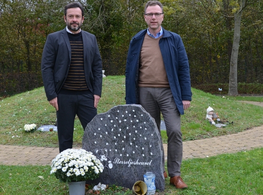 Initiatiefnemer Kristoff Van Genechten en schepen Dirk Broes Initiatiefnemer Kristoff Van Genechten en schepen Dirk Broes